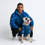 Sudadera con capucha para humano Blue Camo