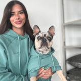 Sudadera Esencial para Perros - Verde Azulado