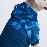 Sudadera con capucha para humano Blue Camo