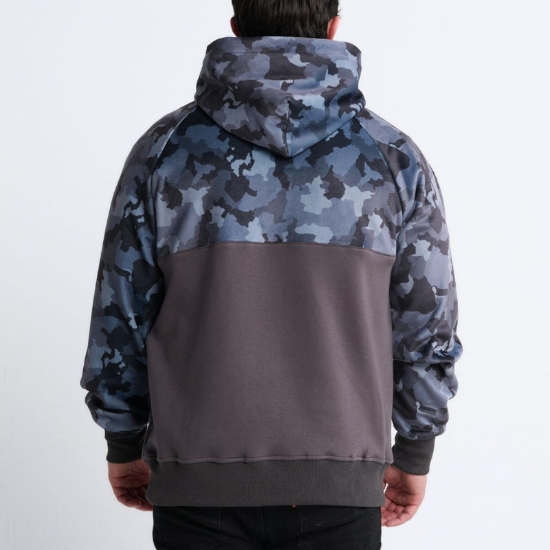 Sudadera con capucha para humano Grey Camo