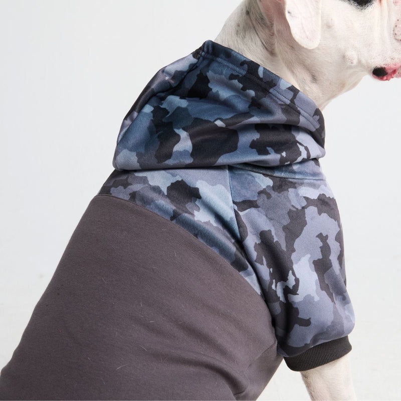 Sudadera con capucha para humano Grey Camo