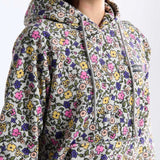 Sudadera Vintage Flower para Humano - Gris Claro