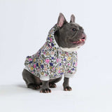 Sudadera Vintage Flower para Perro - Gris Claro