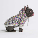 Sudadera Vintage Flower para Perro - Gris Claro