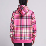 Pink Plaid Hoodie