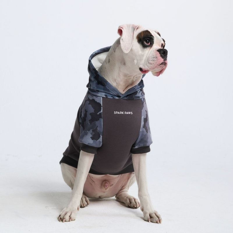 Sudadera con capucha para perro Grey Camo