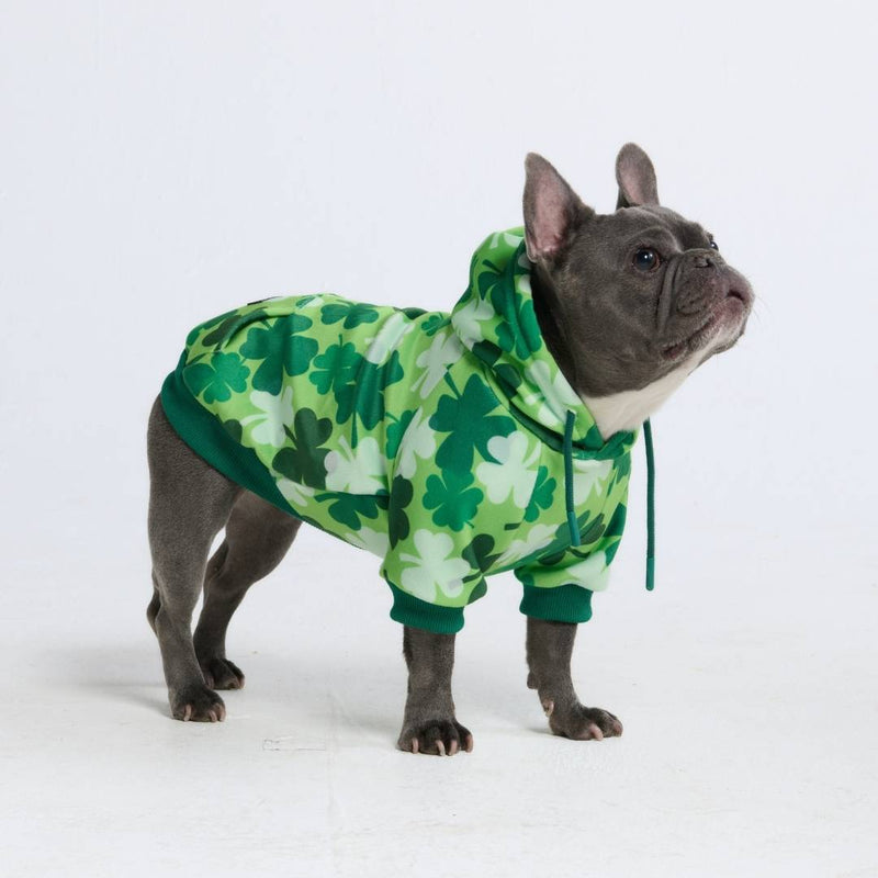 Sudadera con capucha para perro St. Patty's - Tréboles