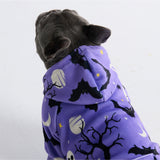 Sudadera con capucha para perro de Halloween - Morado