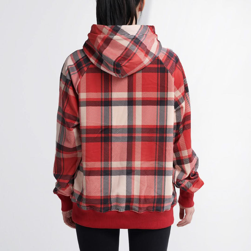 Red Plaid Hoodie