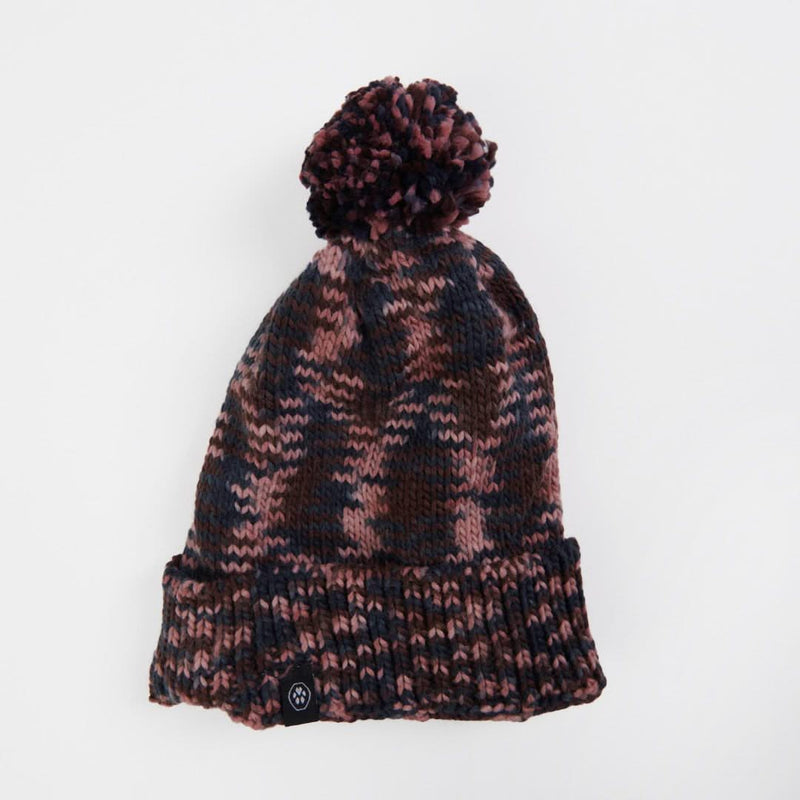 Gorro Pompón Humano - Castaño