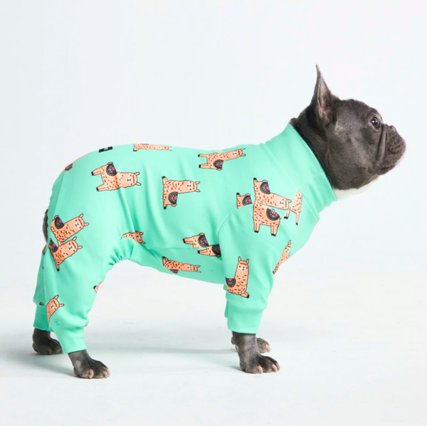 Pijama para Perro - Lazy Llama - Turquesa