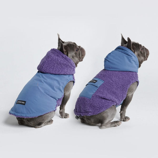 Chaqueta reversible - Morado y azul