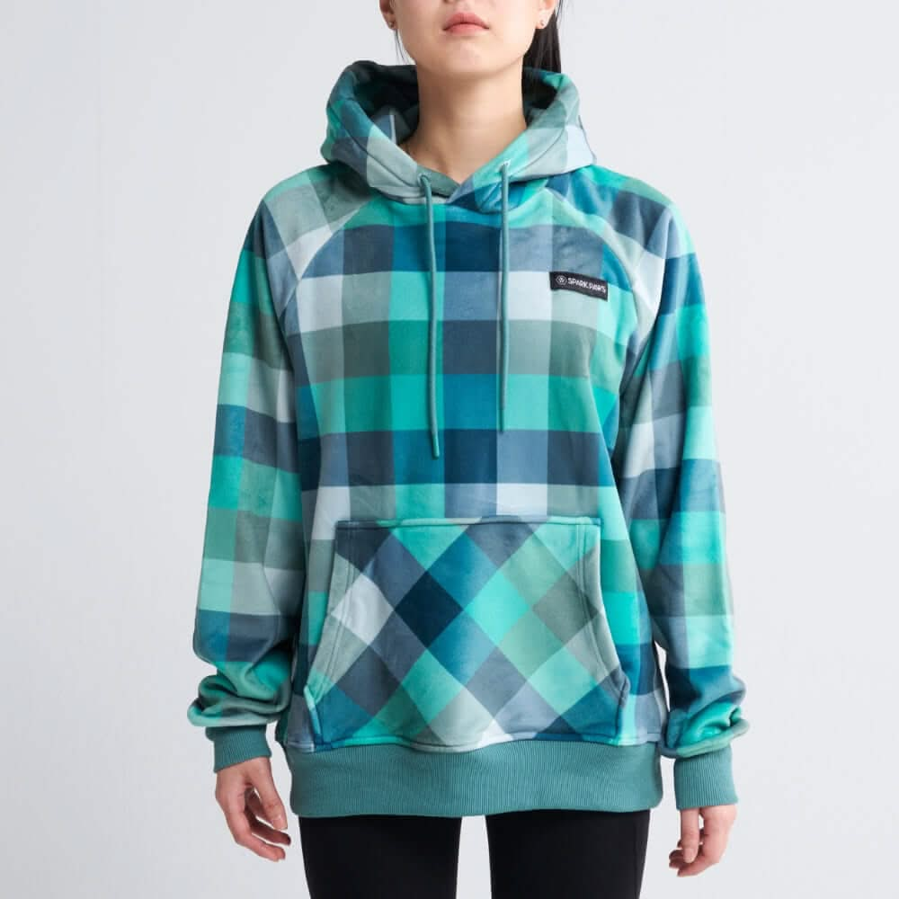 Plaid menselijke hoodies SPARK PAWS