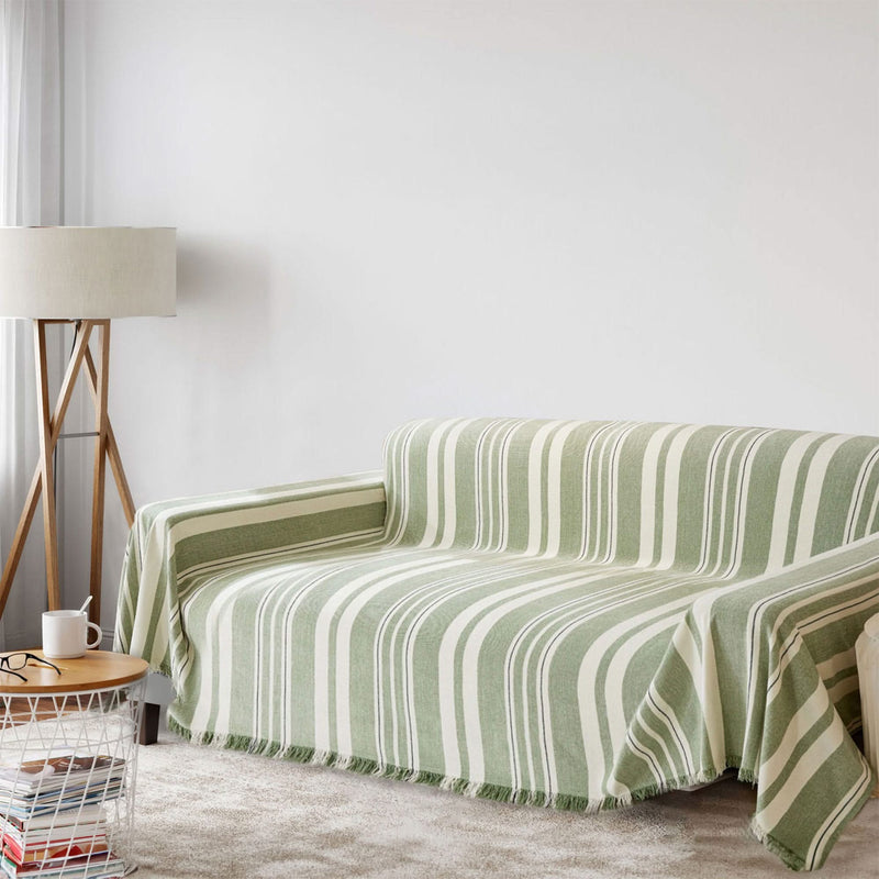 Couch Cover - Stripe Green