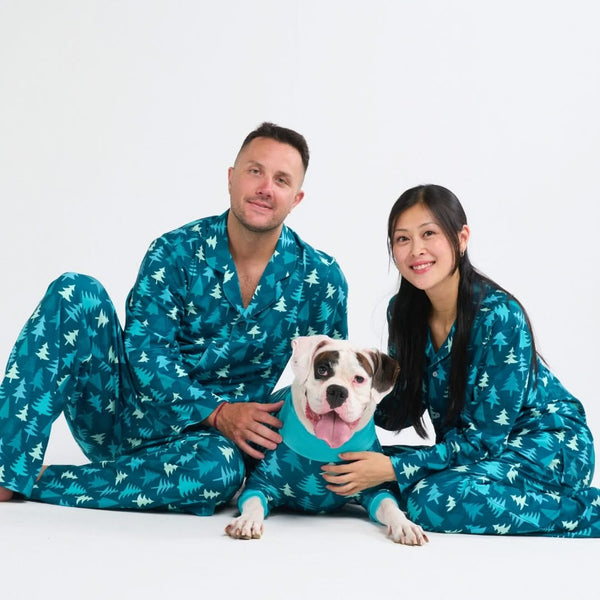 Pijama de Navidad para perro - Pinos