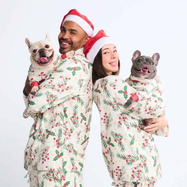 Pijama de Navidad para perro - Muérdago