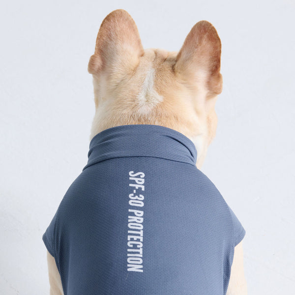Camiseta para perro con bloqueador solar - Azul marino