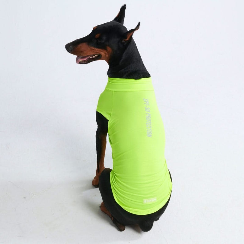 Camiseta para perro con bloqueador solar - Neón