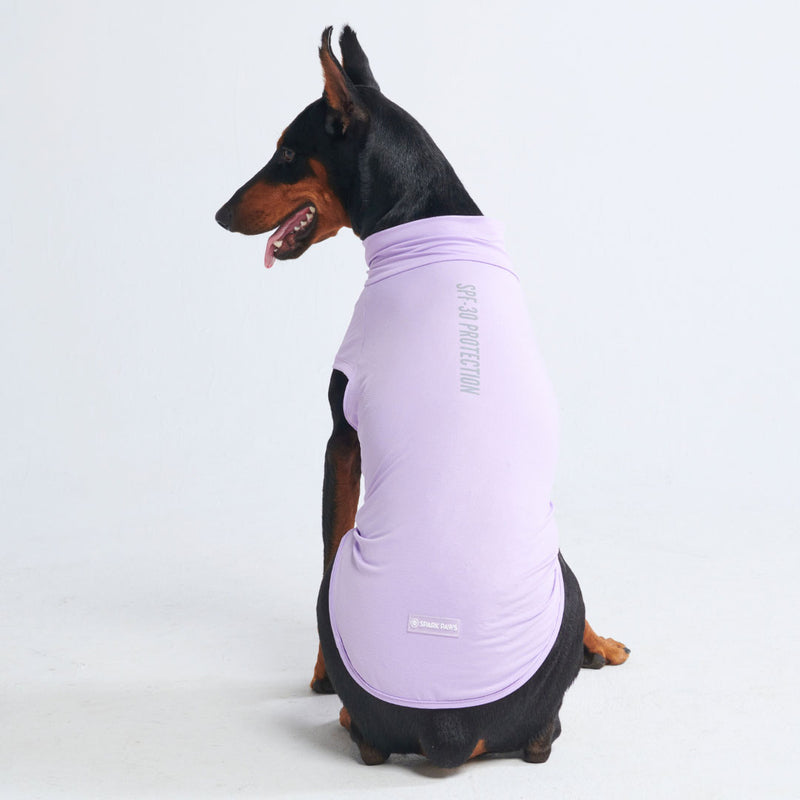 Camiseta para perro con bloqueador solar - Púrpura