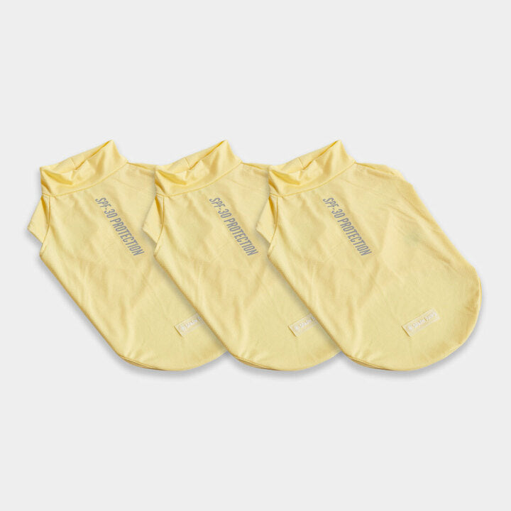 Camiseta para perro con bloqueador solar - Amarillo